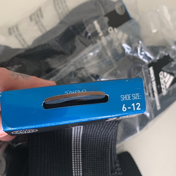 Adidas 2 pair quarter socks. Shoe size - Picture 5 of 5